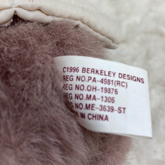 Berkeley Designs Tiny Angel Bear Plush Ornament Stuffed Animal 6” 1996 - Picture 11 of 13